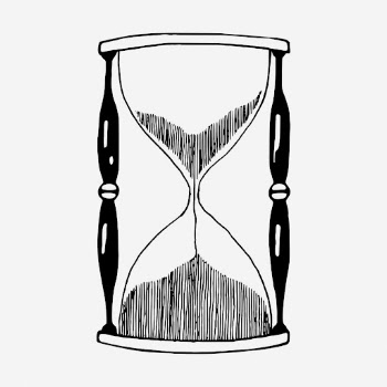 Hourglass drawing, vintage object illustration. | Free Photo - rawpixel