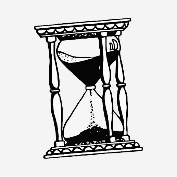 Hourglass drawing, vintage object illustration. | Free Photo - rawpixel