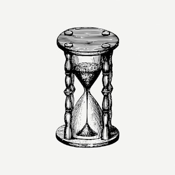 Hourglass drawing, vintage object illustration | Free PSD - rawpixel