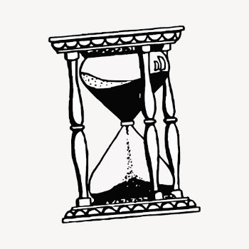 Hourglass drawing, vintage object illustration | Free Vector - rawpixel