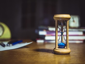 Hourglass in Close-up Photography