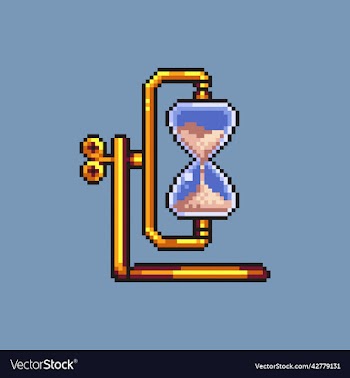 hourglass pixel art