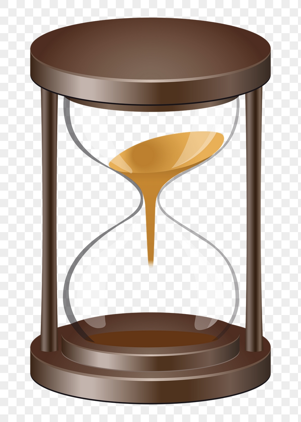 Hourglass png sticker, object illustration, | Free PNG - rawpixel