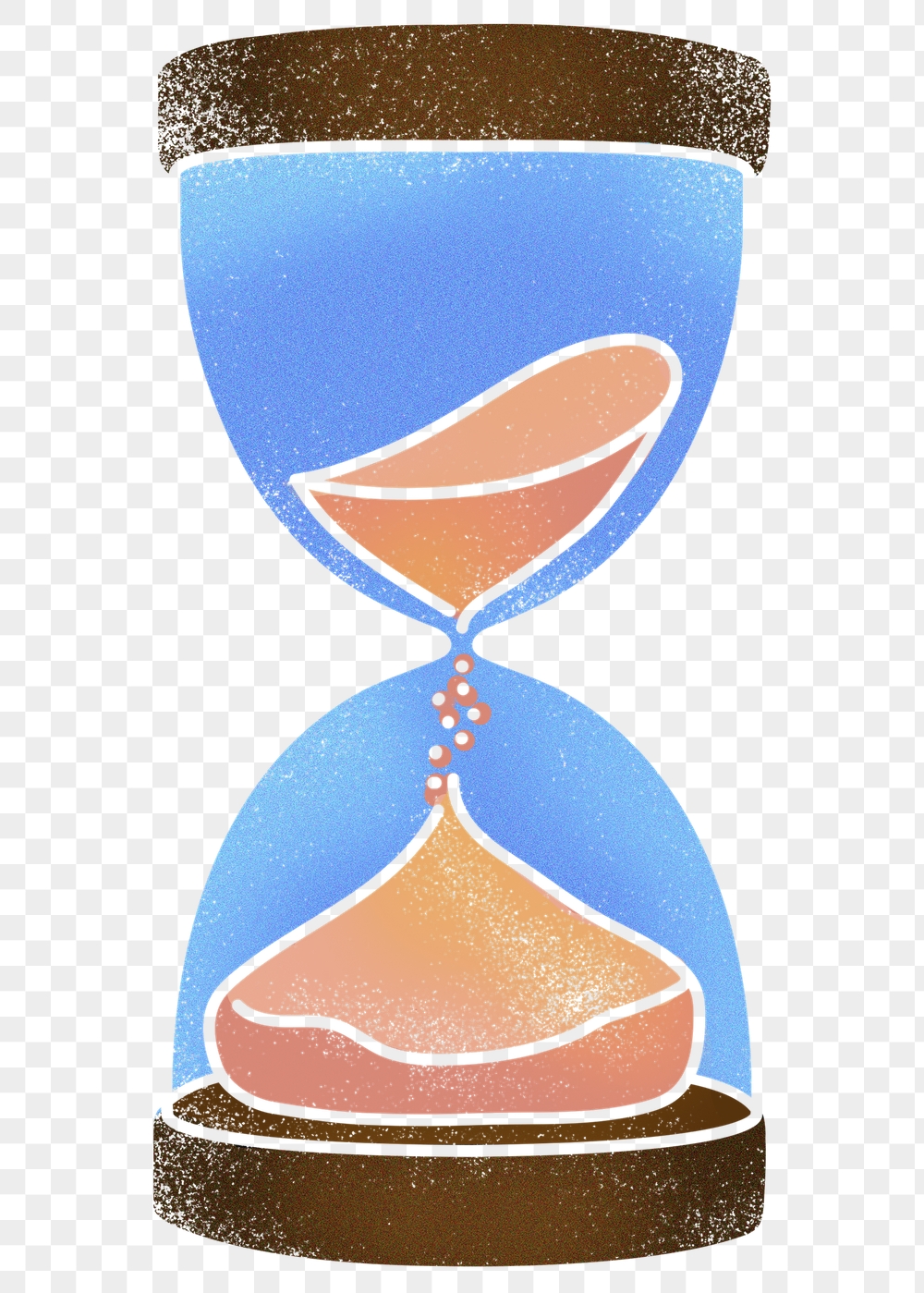 Hourglass png sticker, orange sand, | Free PNG Illustration - rawpixel