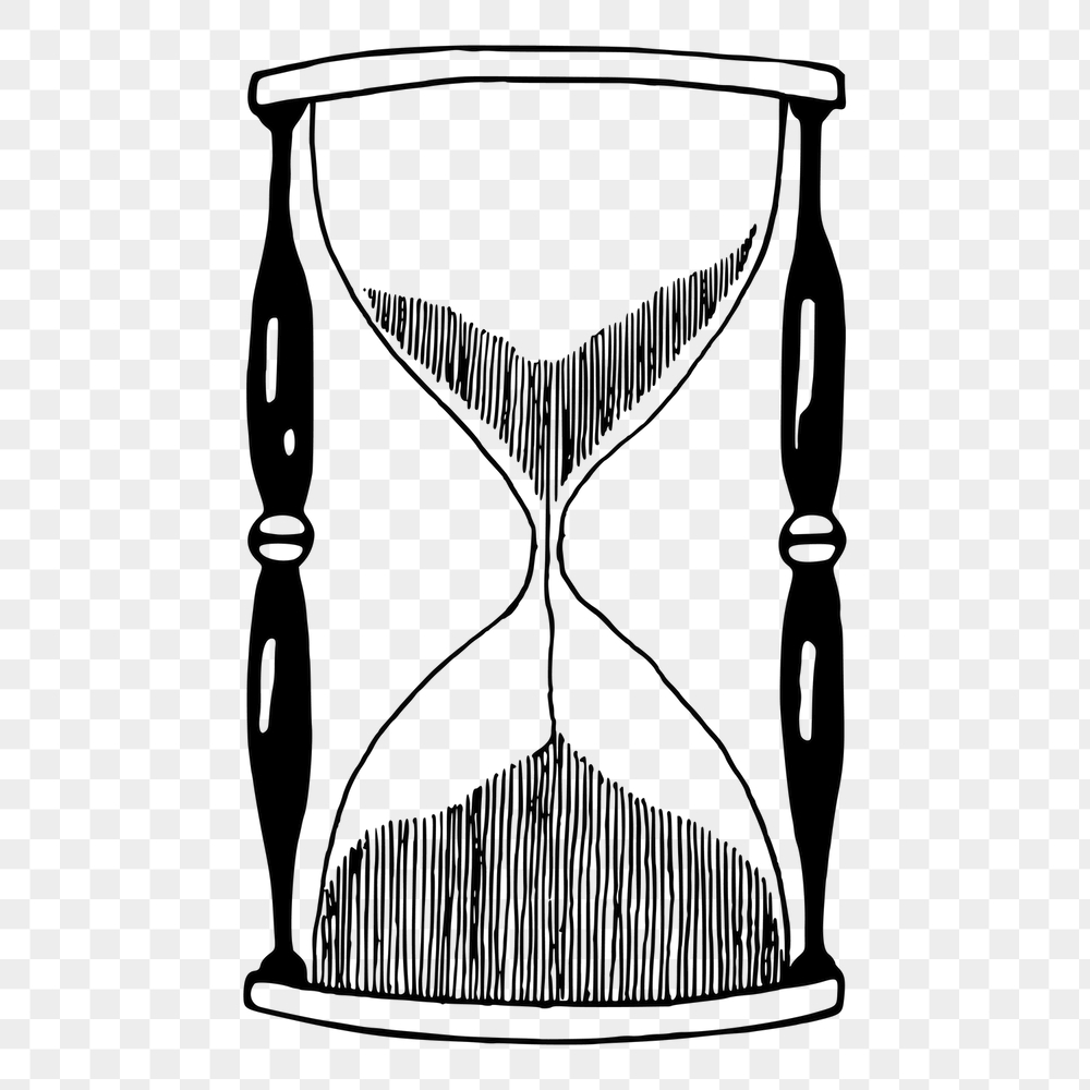 Hourglass png sticker, vintage object | Free PNG - rawpixel