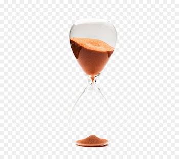 Hourglass Time Clock - Transparent hourglass 
