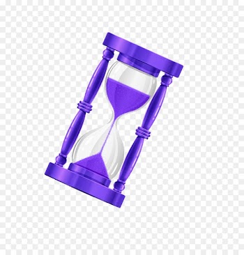 Hourglass Time Icon - Purple hourglass 