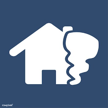 House being damage by storm icon | Free stock vector - 457677