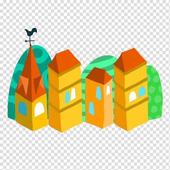 House Building , Color town transparent background PNG clipart