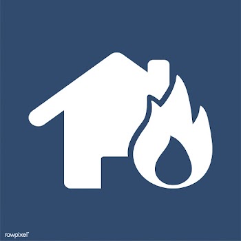 House burning disaster icon illustration | Free stock vector - 457705