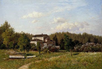 House by a forest, oil | Free Photo - rawpixel