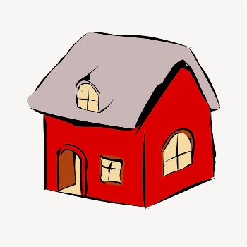 House cartoon clipart, real estate | Free Vector - rawpixel