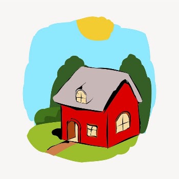 House cartoon sticker, real estate | Free PSD - rawpixel