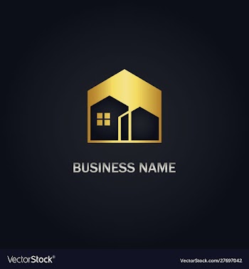 House gold logo vector image