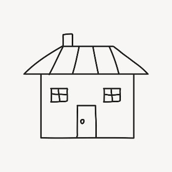 House hand drawn collage element, | Free PSD Illustration - rawpixel