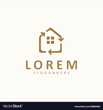 house home recycle logo icon design emblem