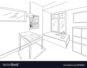 House interior living room scene vector image