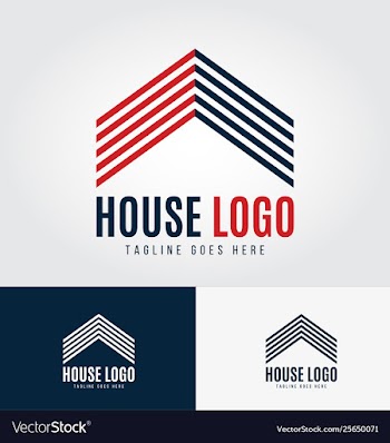 House logo building logo design template vector image