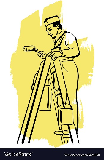 House painter vector image