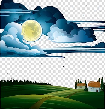House painting, Text Cartoon Water Illustration, Dream Night transparent background PNG clipart