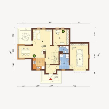 House plan clipart, architecture illustration | Free Vector - rawpixel