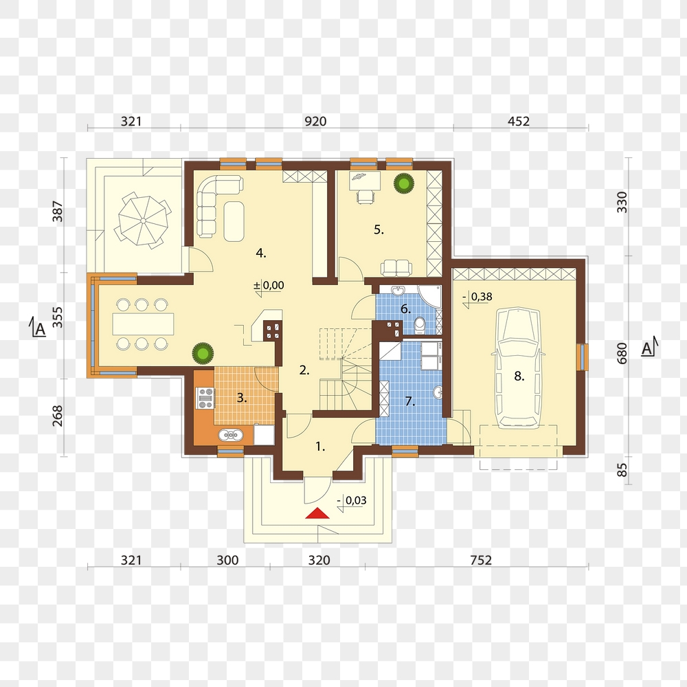 House plan png sticker architecture | Free PNG - rawpixel