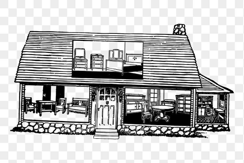House png sticker illustration, transparent | Free PNG - rawpixel
