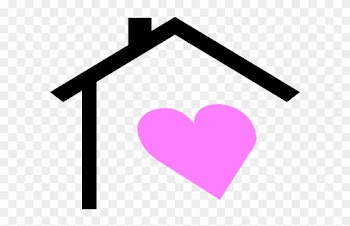 House Roof And Heart Clip Art At Clker Com Vector Clipart - House With A Heart
