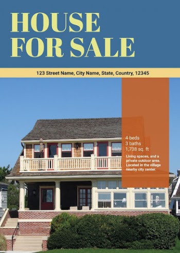 House sale editable poster template | Free Vector Template - rawpixel