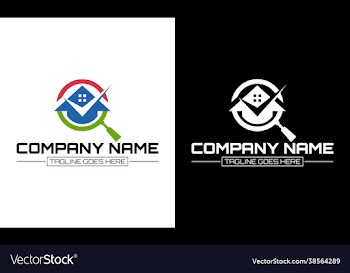 house search logo with magnifier