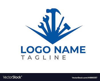 house service logo home repair shop logo design
