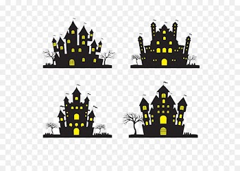 House Silhouette Clip art - Halloween 