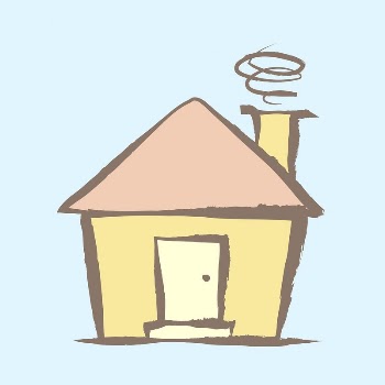 House sticker, pastel doodle in aesthetic | Free PSD Illustration - rawpixel