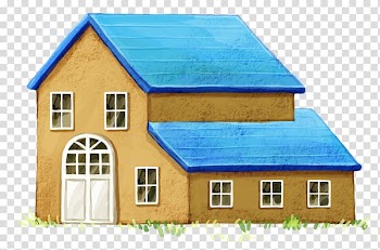 House Watercolor painting, A hand-painted cabin transparent background PNG clipart