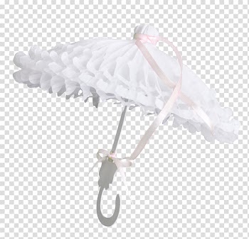 Household goods Silhouette, Ribbons decorative umbrella transparent background PNG clipart