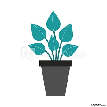 houseplant nature flat style icon