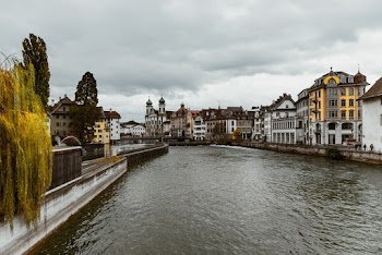 Houses Beside River