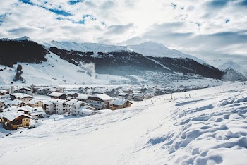 Houses Covered With White Snow