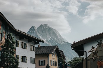 Houses Near Mountain