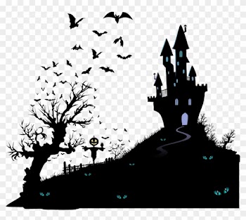 Housewarming Party Halloween Wedding Invitation Moving - Haunted House Invitation Png