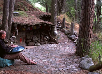 How one artist created his own hobbit home, living on $5,000 a ...