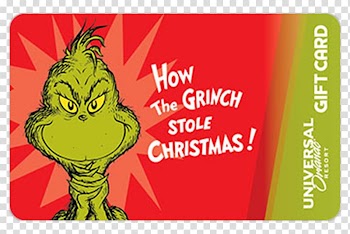 How the Grinch Stole Christmas! Gift card Christmas card, christmas transparent background PNG clipart