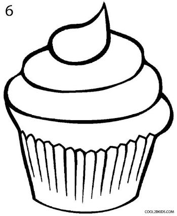 How to Draw a Cupcake Step 6 | Drawing Stuff in 2019 | Cute ...