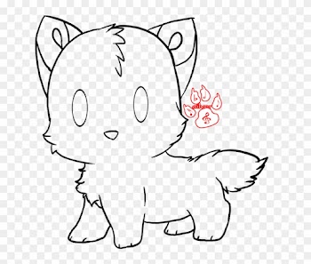 How To Draw A Sleeping Baby Wolf - Drawing