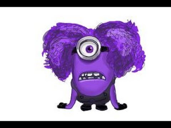 How to draw an Evil Minion from Despicable Me - YouTube