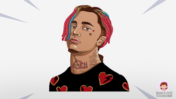How to draw Lil Pump | step-by-step - Draw it cute