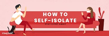 How to self-isolate during coronavirus pandemic social template vector | Free  vector - 2301081