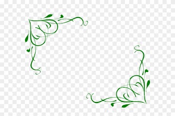 How To Set Use Cheryl Corner Frame Green Svg Vector - Purple Flowers Clip Art Border