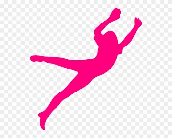 How To Set Use Dina, Girl, Jumper, Pink Svg Vector - Dance Girl Pink Silhouette