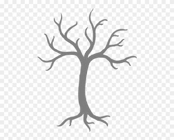 How To Set Use Grey Tree Svg Vector - Tree Clipart Black And White